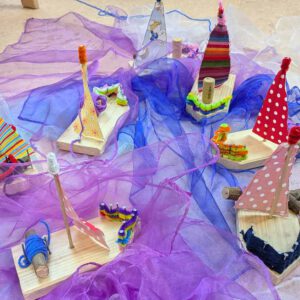 Bastelarbeiten der Vorschulkinder